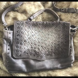 MAAK Italian leather crossbody Messneger bag